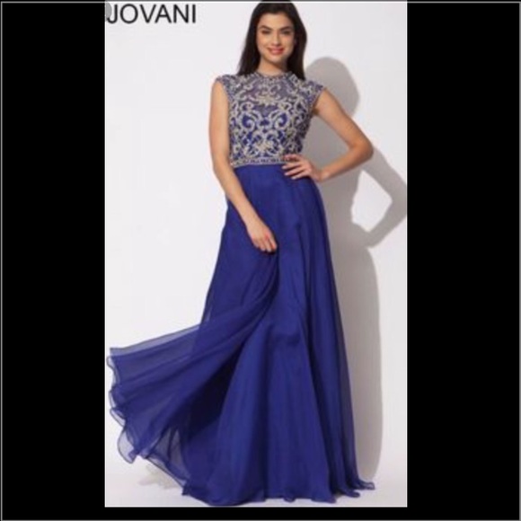 Royal blue Jovani prom dress