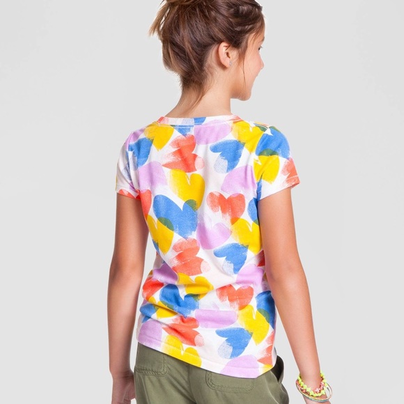 Cat & Jack - kids heart print tshirt - Picture 2 of 4