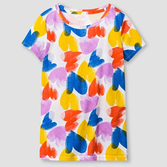 Cat & Jack - kids heart print tshirt - Picture 3 of 4