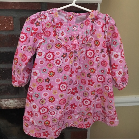 Flower corduroy dress