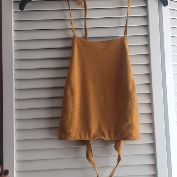 Mustard Halter Top