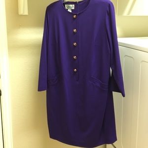 Evan Picone size 16 W purple dress