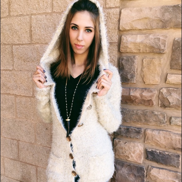 Mohair Hooded Cardigan - Picture 4 of 4