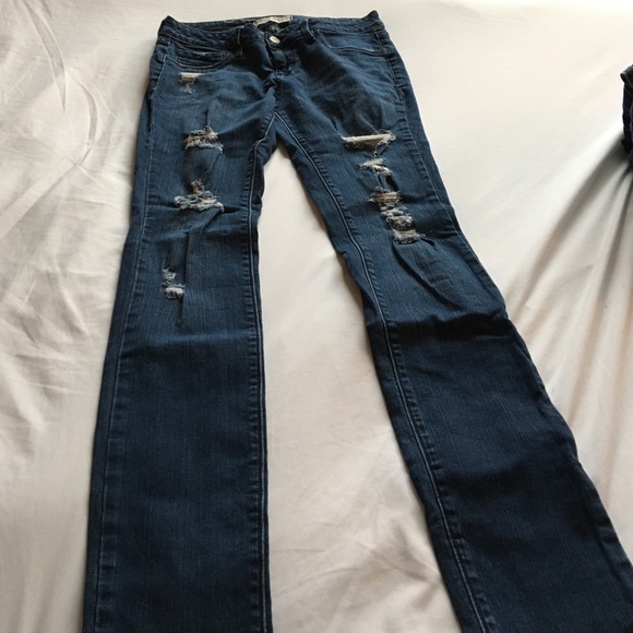 Distressed jeans