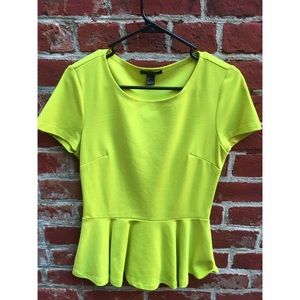 Lime green shirt