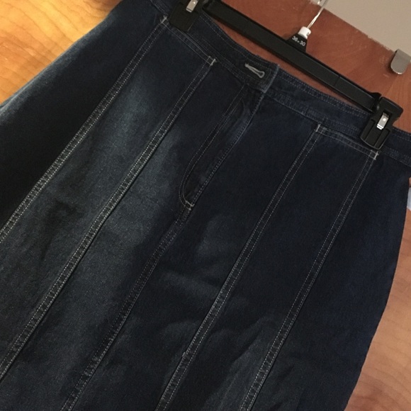 St. John's Bay Dresses & Skirts - 🎉SALE NWT St Johns Bay Long Denim Jean Skirt