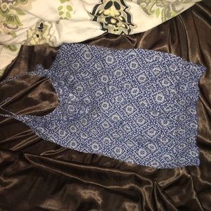Open-back halter top