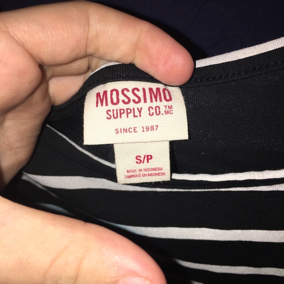 Striped black and white crop top - Picture 2 of 2