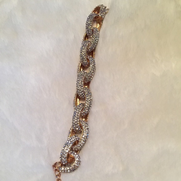 Gold pave bracelet (Not J.Crew)