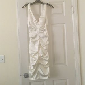 Off white rouched dress