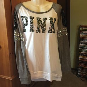 VS PINK long sleeved BLING shirt