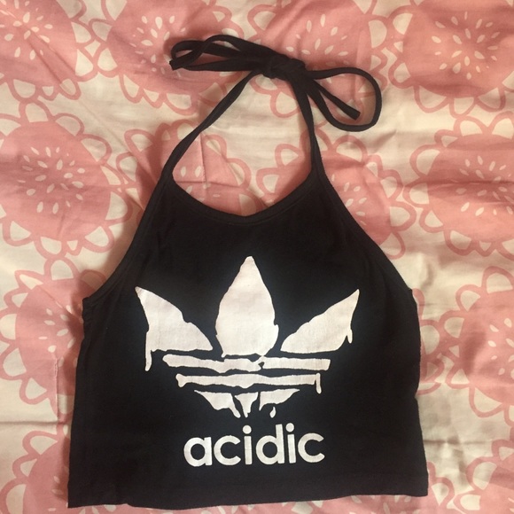 adidas halter crop top