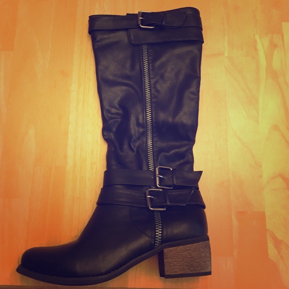 Rampage black riding boots NIB