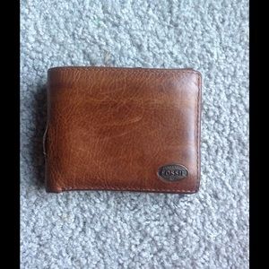 Fossil leather wallet