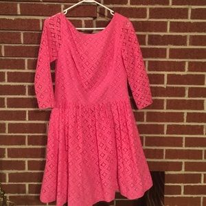 Pink, lace Lilly Pulitzer dress