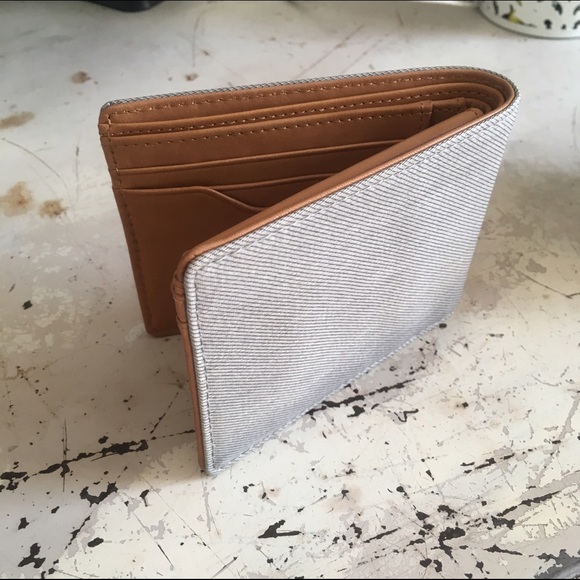 Skagen Handbags - NWOT Skagen leather / nylon bifold wallet