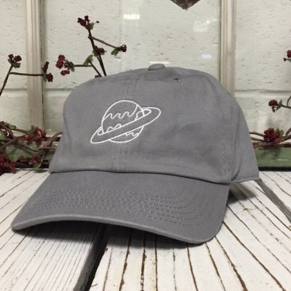 Gray Embroidered Baseball Cap