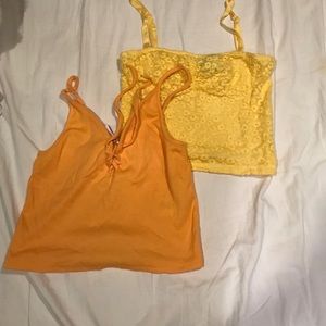 Two H&M crop tops