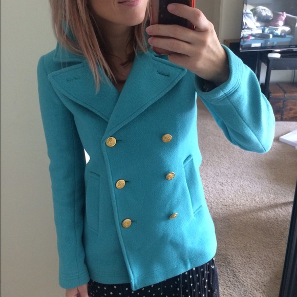 SUPER CUTE J.CREW PEACOAT 💙💙💙