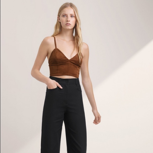 Aritzia Talula suede bustier - Picture 2 of 4