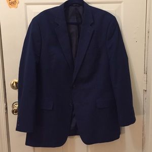 Mens Navy Suit Jacket Croft&Barrow size 44L
