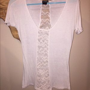 White laced, shear top