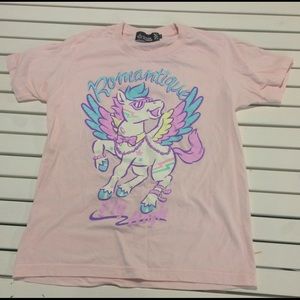 Listen Flavor Harajuku unicorn tee shirt