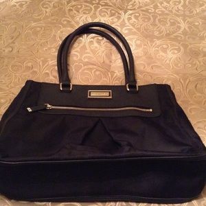 Calvin Klein black nylon satchel