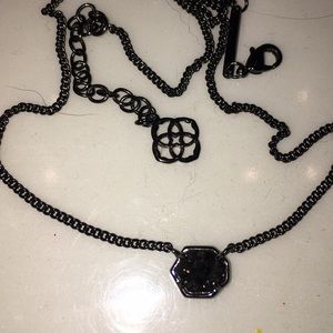 Black kendra scott necklace