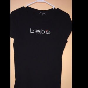 black bebe logo tee