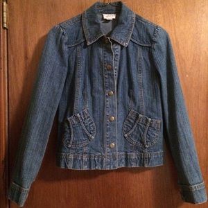 Ann Taylor Loft petite denim jacket size 2P