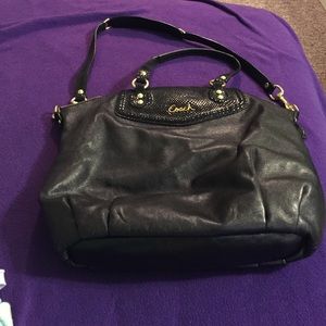 Black Coach Crossbody Tote