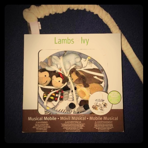 Lambs and Ivy crib mobile