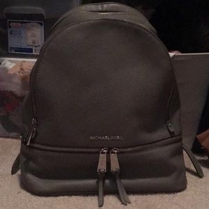 Michael Kors Leather grey backpack-great condition