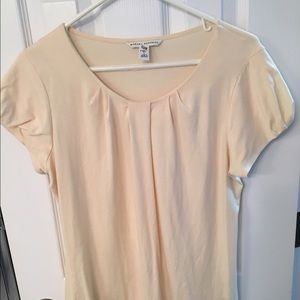 Cream, Puffed-Sleeve T-Shirt