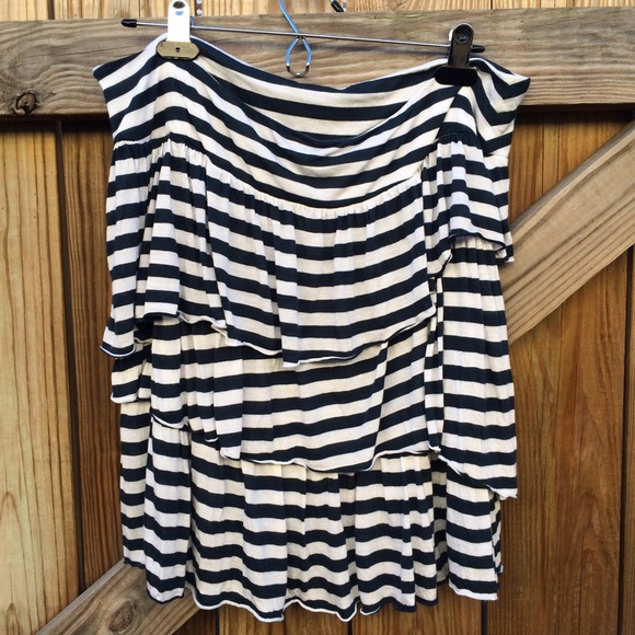 Striped Banana Republic Skirt