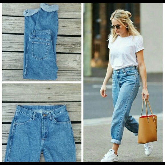 high waisted boyfriend jeans