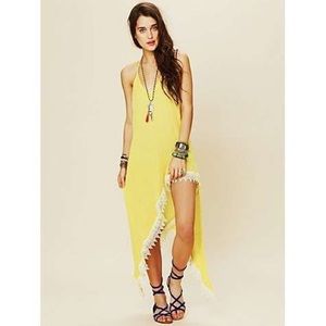 Jen's Pirate Booty yellow halter dress