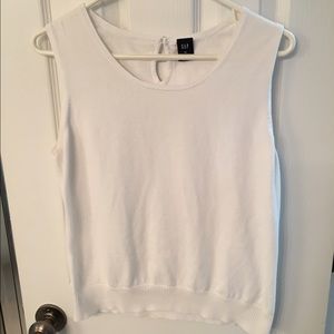 Sleeveless White Top