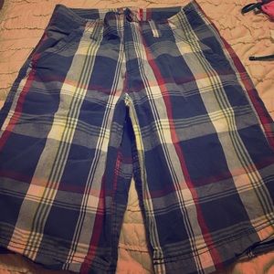Blue mossimo plaid shorts. Size 30. Like new