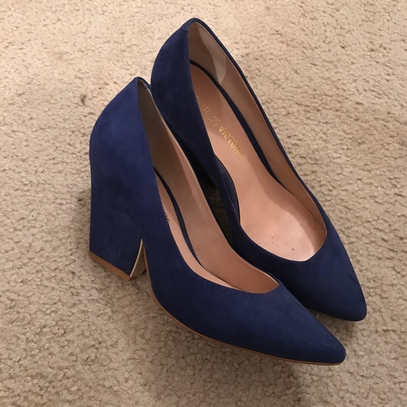 Pour la Victoire Shoes - Blue Aeecha heel