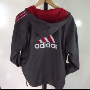 Vintage Adidas Gray Windbreaker