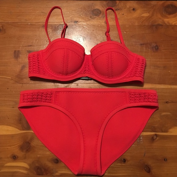 Red triangl bikini!