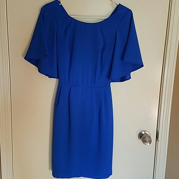 Open Back Flutter Sleeve Dress