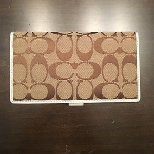 Coach checkbook cover