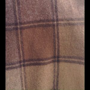 GAP Accessories - Gap brown and tan wool striped plaid scarf. GAP Accessories - Gap brown and tan wool striped plaid scarf.