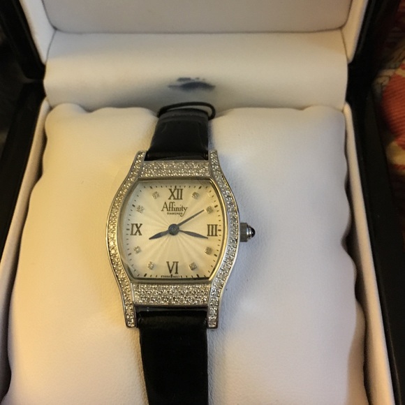 Affinity Diamond 4/10 ct two Sterling Watch - Picture 2 of 4