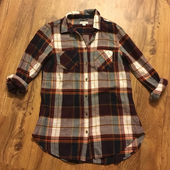 Purple plaid Merona Button Up Shirt