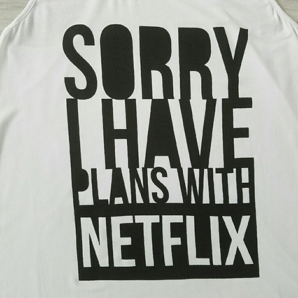 'Plans With Netflix' Ivory Tank - Picture 2 of 2