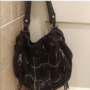 B. Makowsky buttery leather bag with animal print